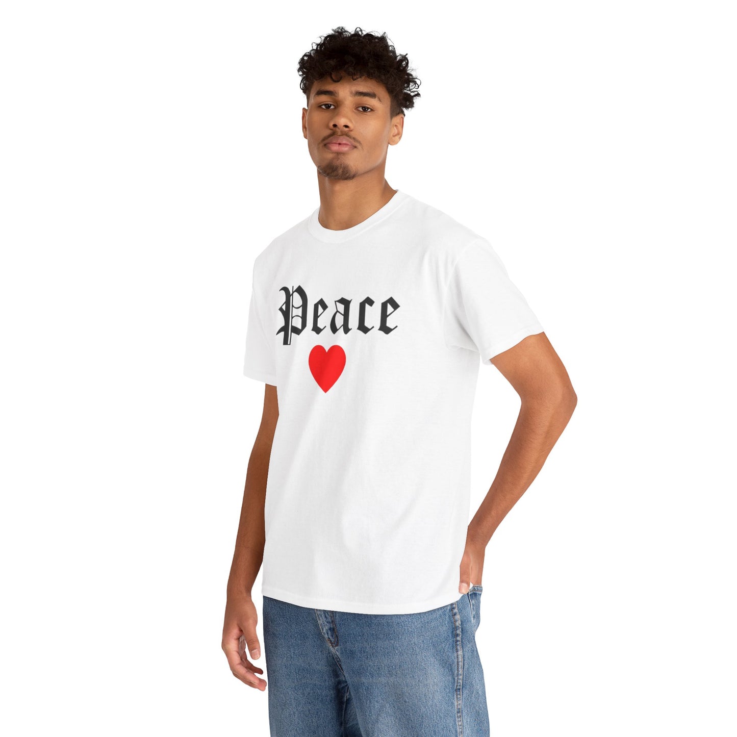 Unisex Tee Peace Heart