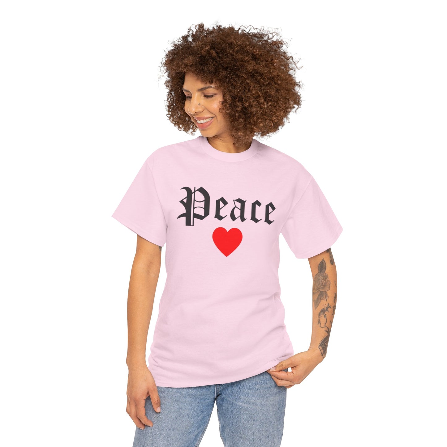 Unisex Tee Peace Heart
