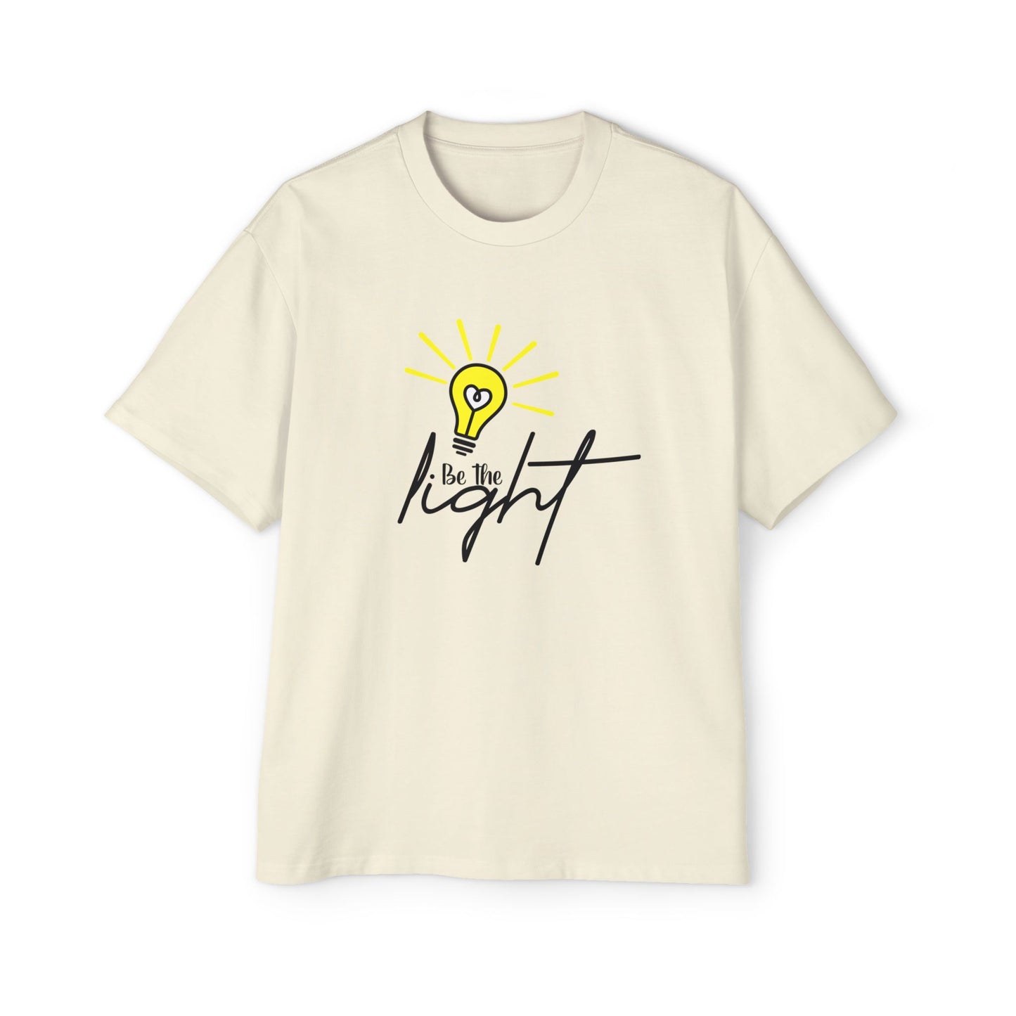 Oversized Motivational Tee - "Be the Light"