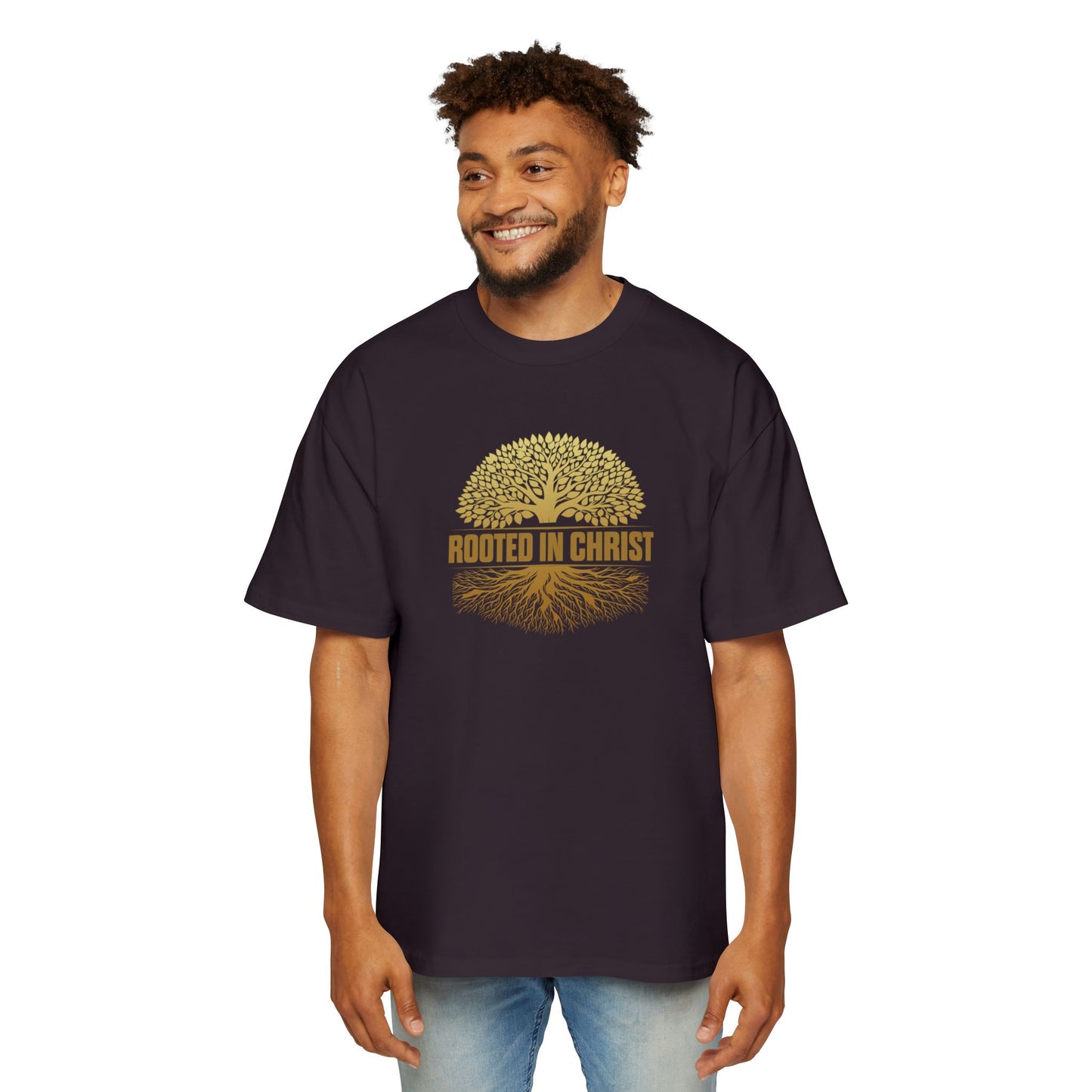 Rooted in Christ  Oversized Tee