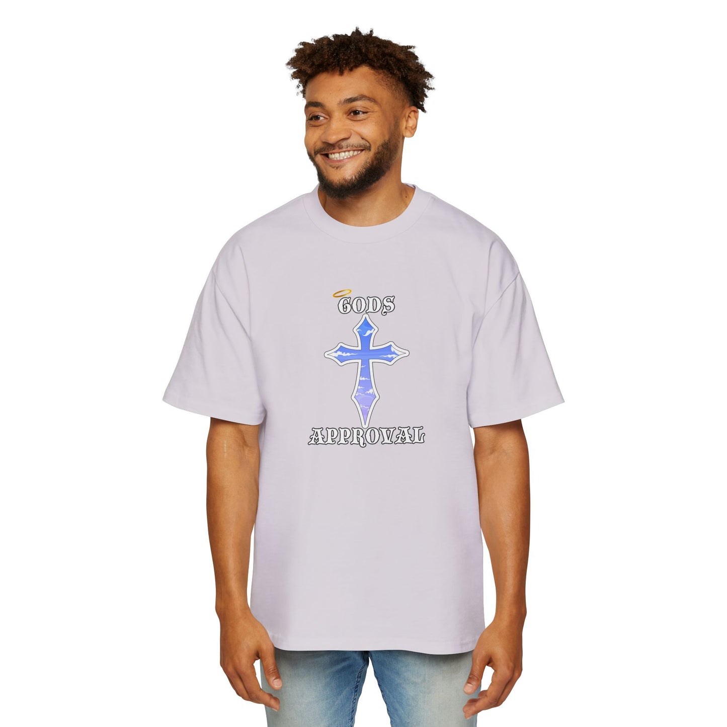 Oversized Tee  'God's Approval',