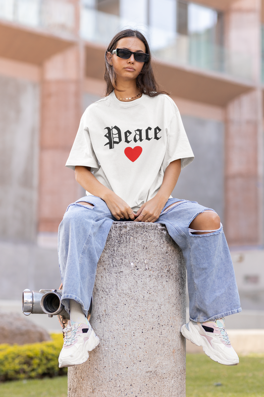 Oversized Peace Tee
