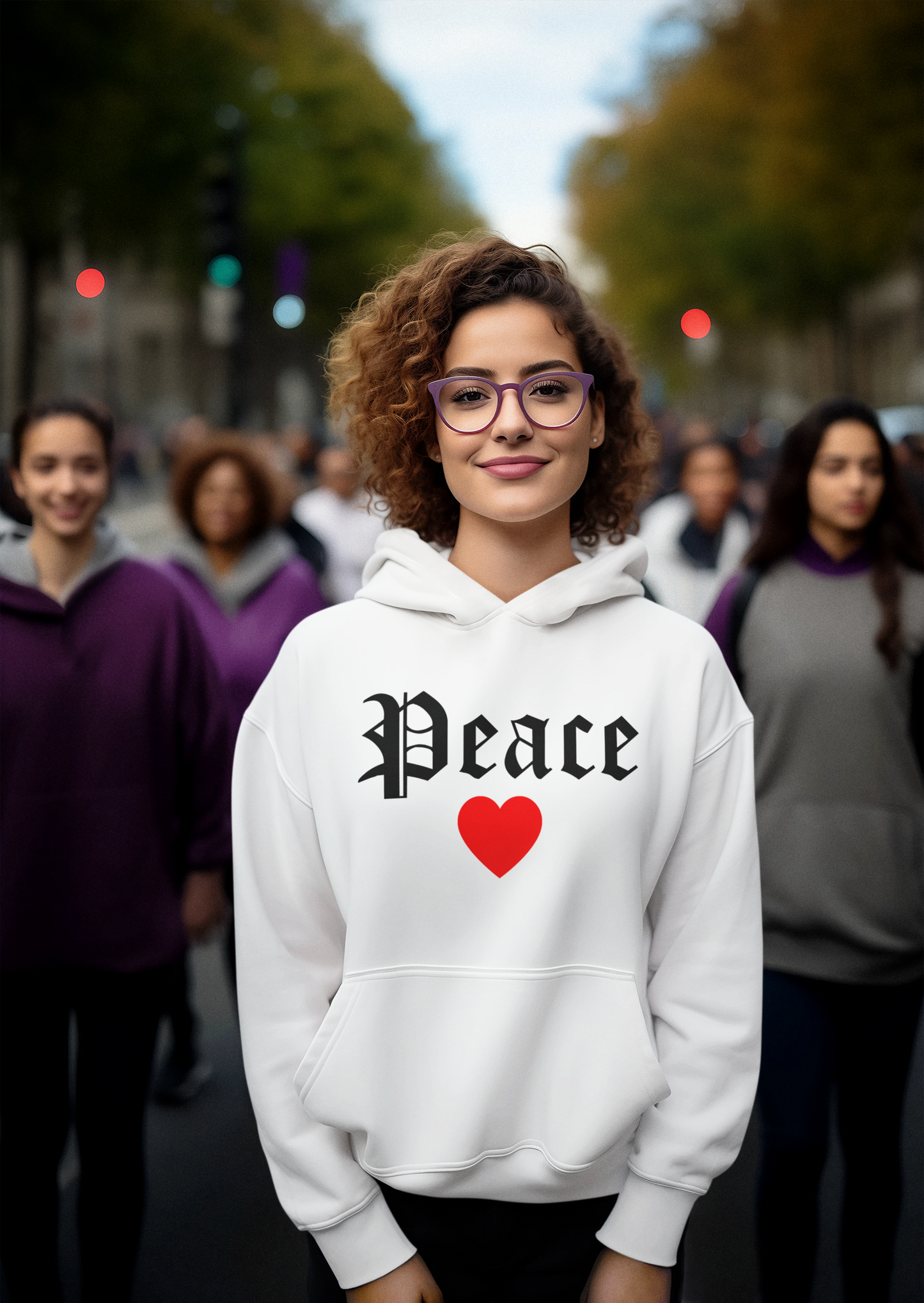 Peace Heart Hoodie