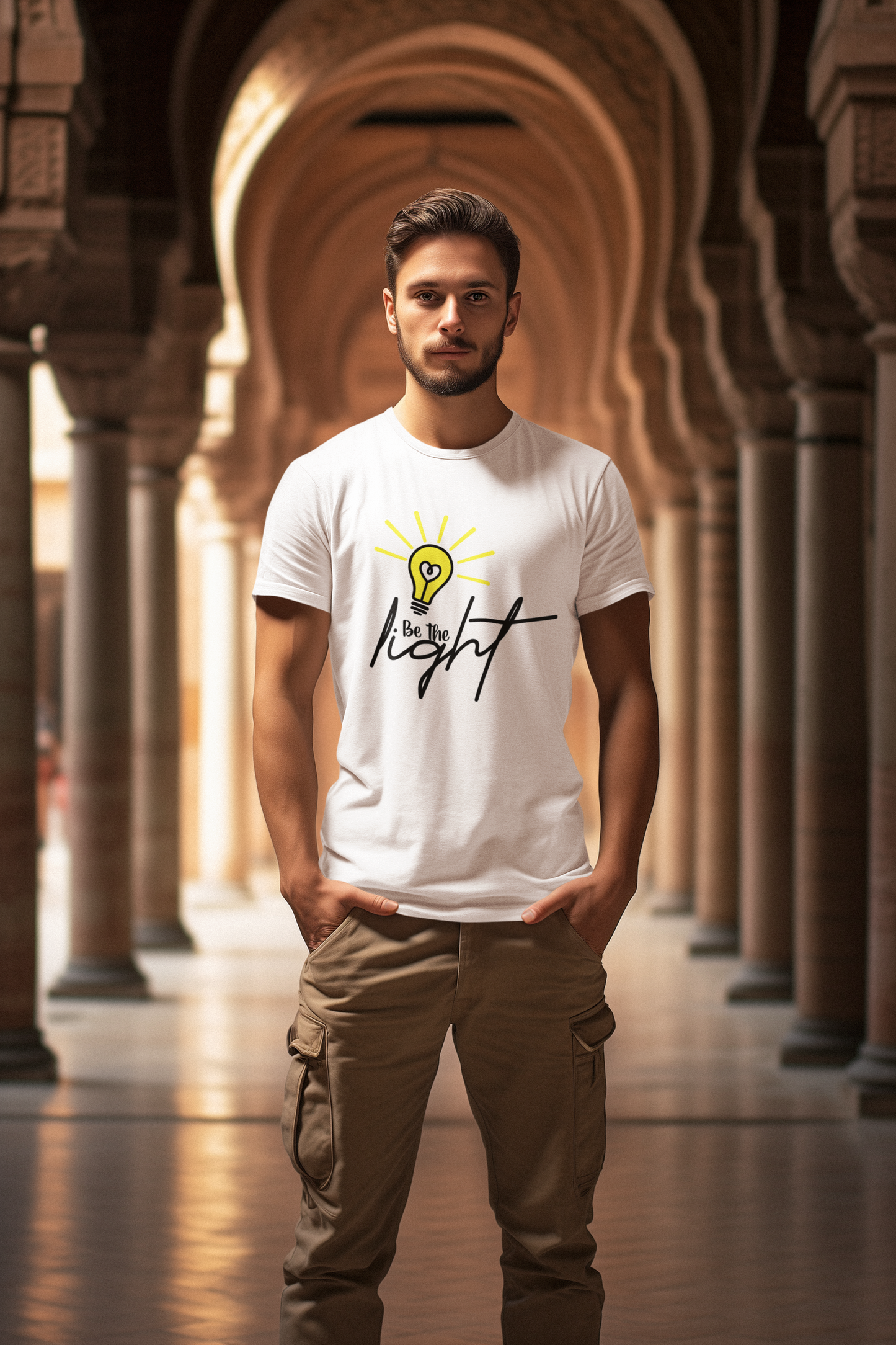 Unisex Heavy Cotton Tee - Be the Light